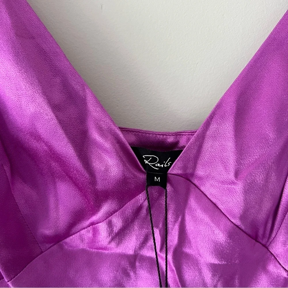 New Rails Jacinda Slip Dress in Violet Size Medium​​​​ - Picture 6 of 12